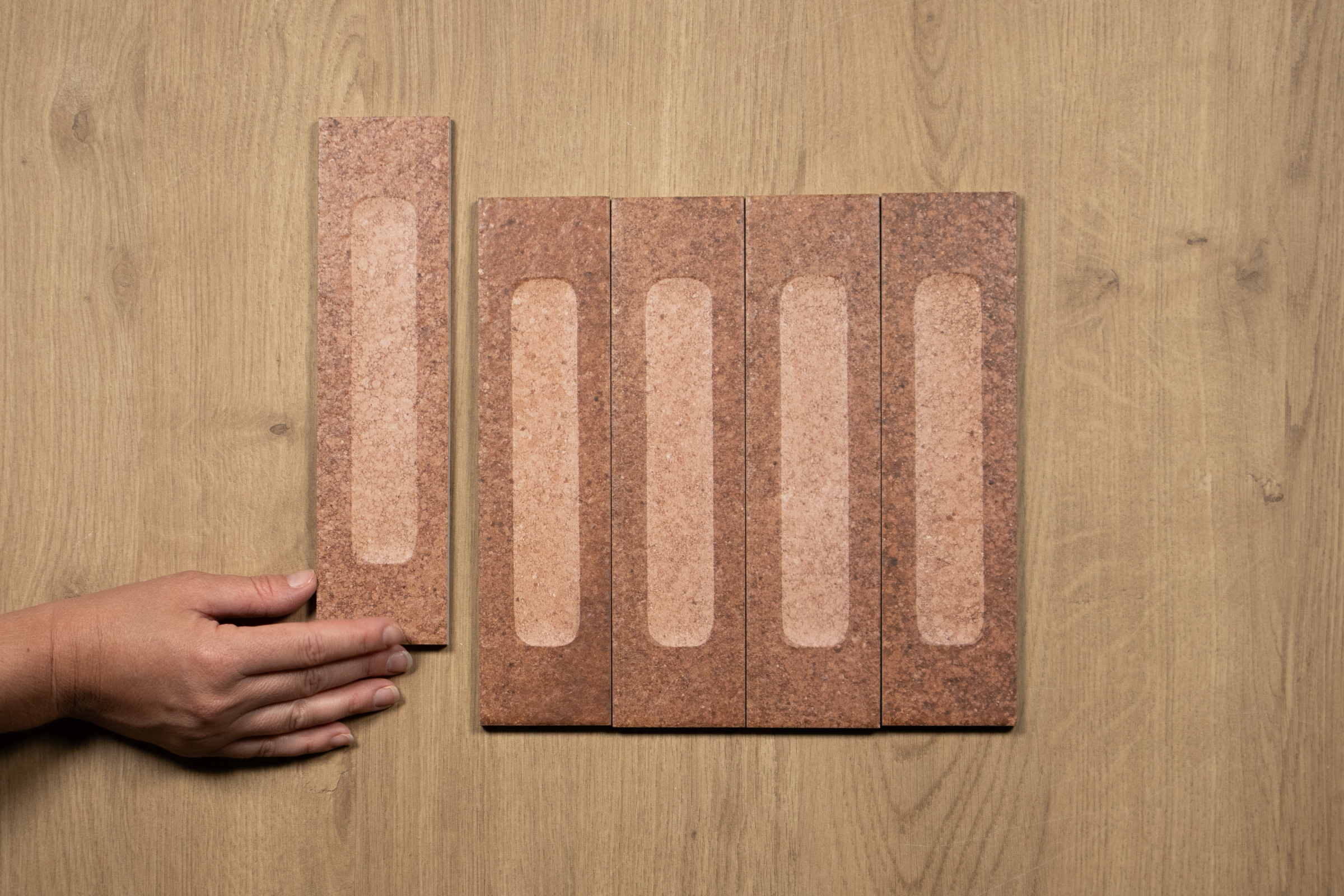 M. Fornace Formella Rosso Mattone: 60x240mm - Myaree Ceramics